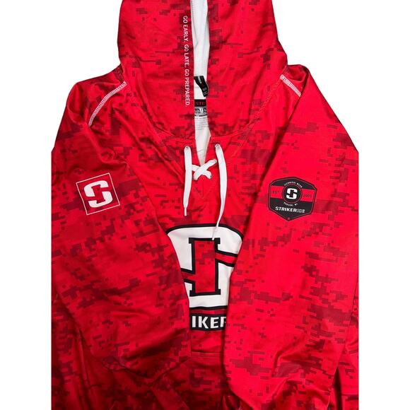 STRIKER ICE Hockey Hoody Camo Red Sz 2XL - Picture 2 of 5